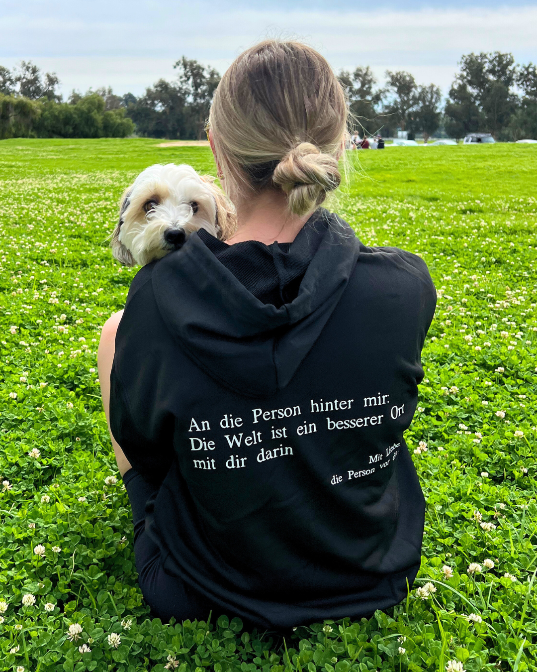 Für die Person hinter mir Kapuzenpullover
