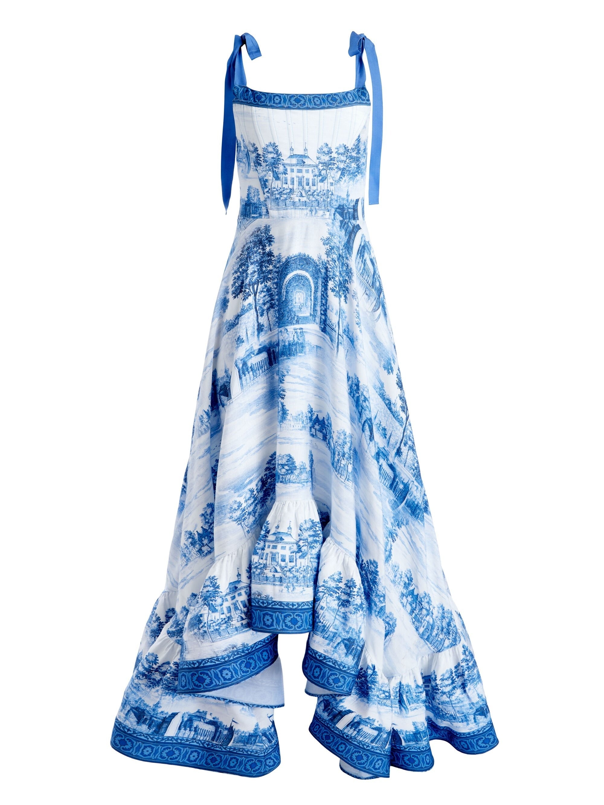 Romantic Floral Print Maxi Dress