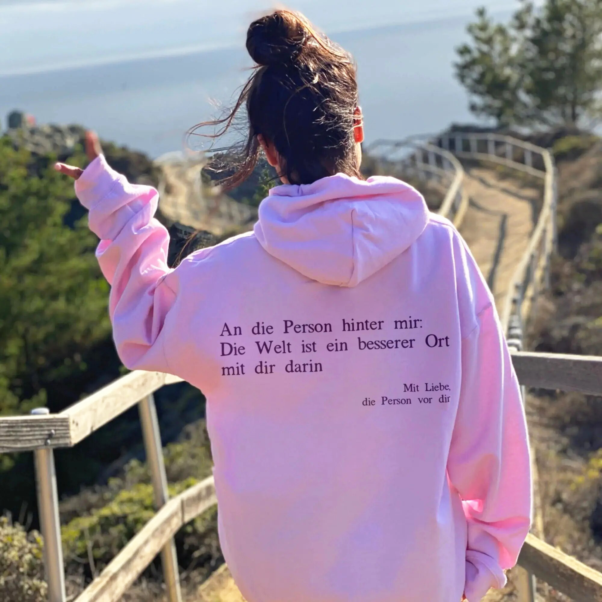 Für die Person hinter mir Kapuzenpullover