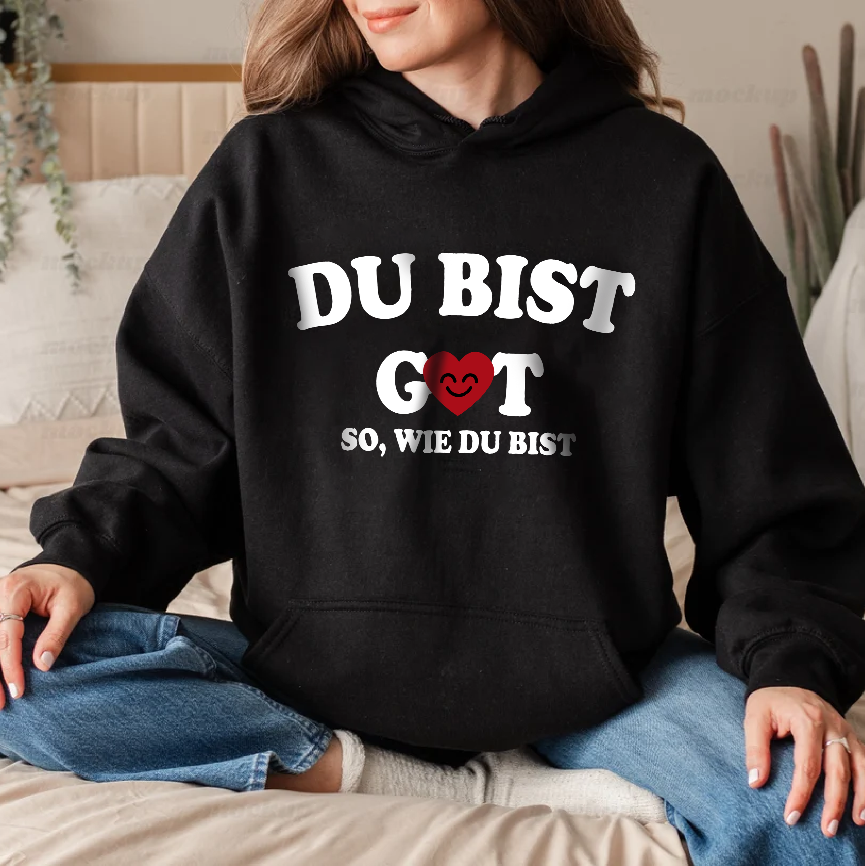 Wertvoll Du™ Genug Kapuzenpullover