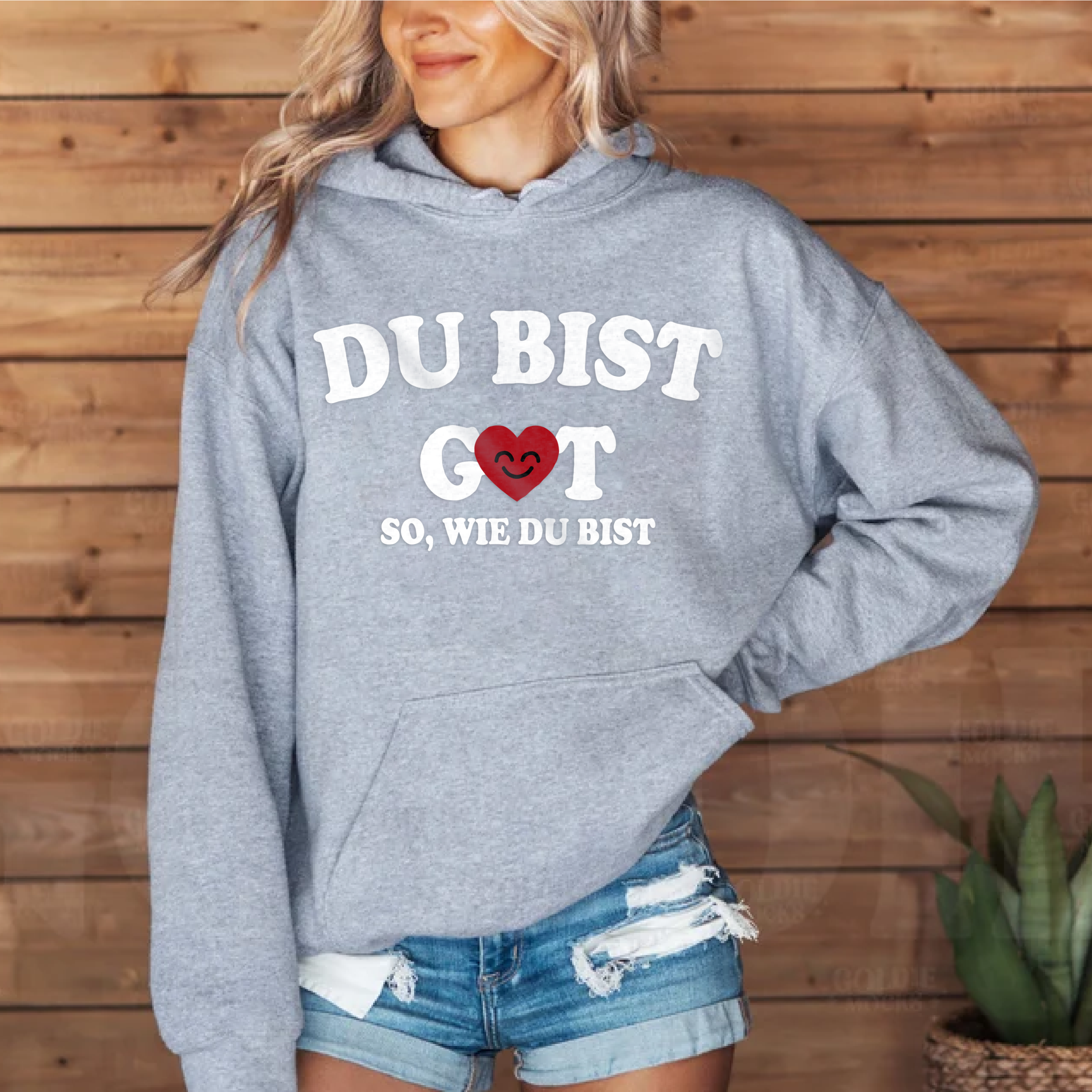Wertvoll Du™ Genug Kapuzenpullover