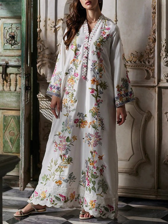Botanical Garden Print Kaftan