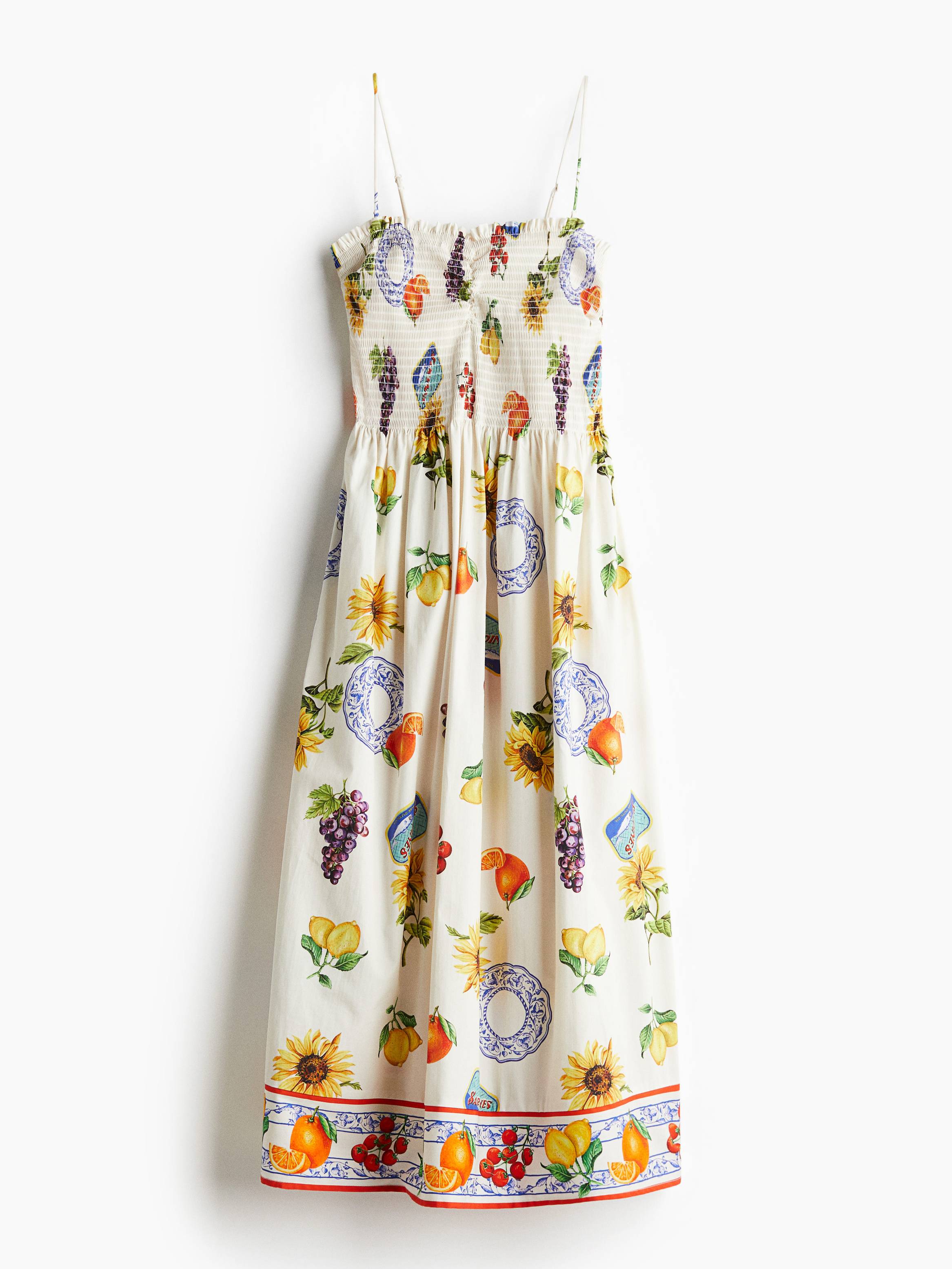 Printed Sling Midi Dress