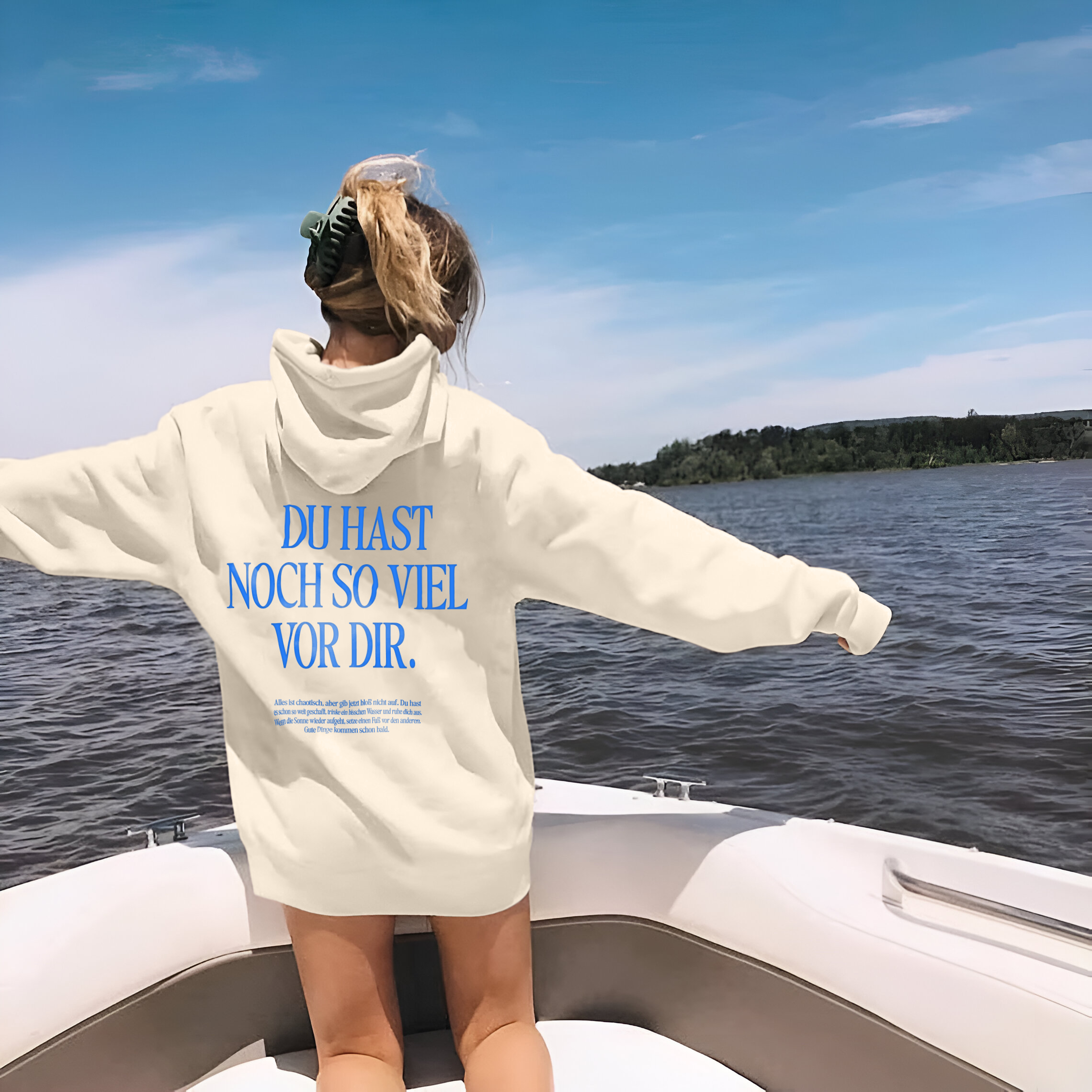 Wertvoll Du™ Gute Dinge Kapuzenpullover