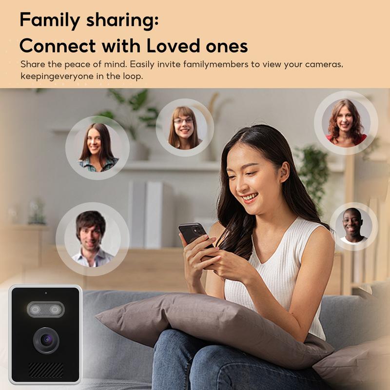 5MP 2K Window Security Camera