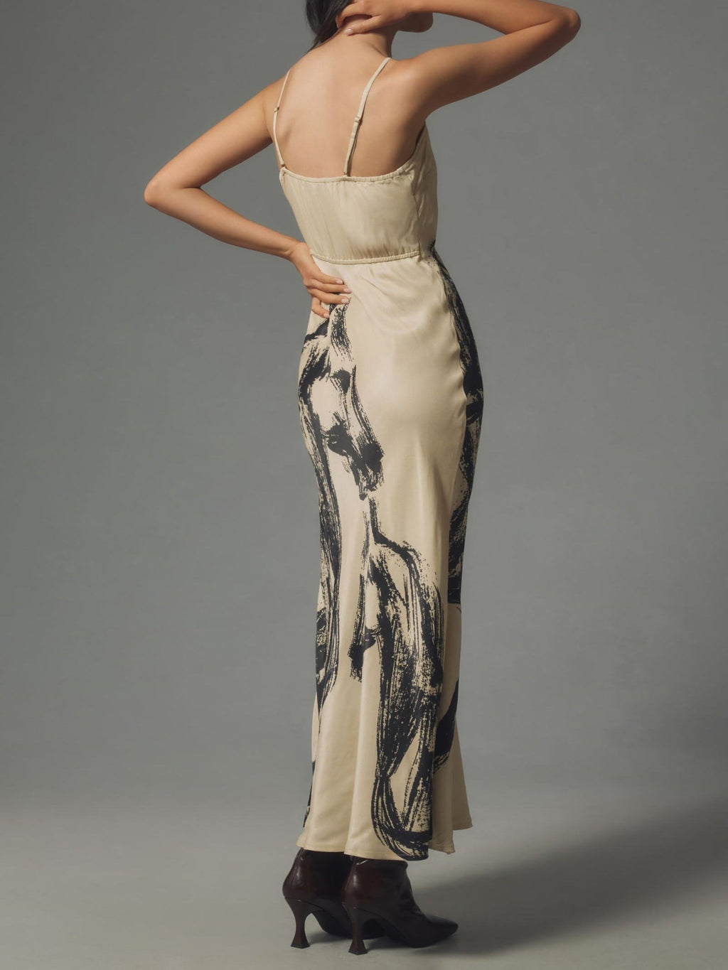 Horse Print Maxi Slip Dress