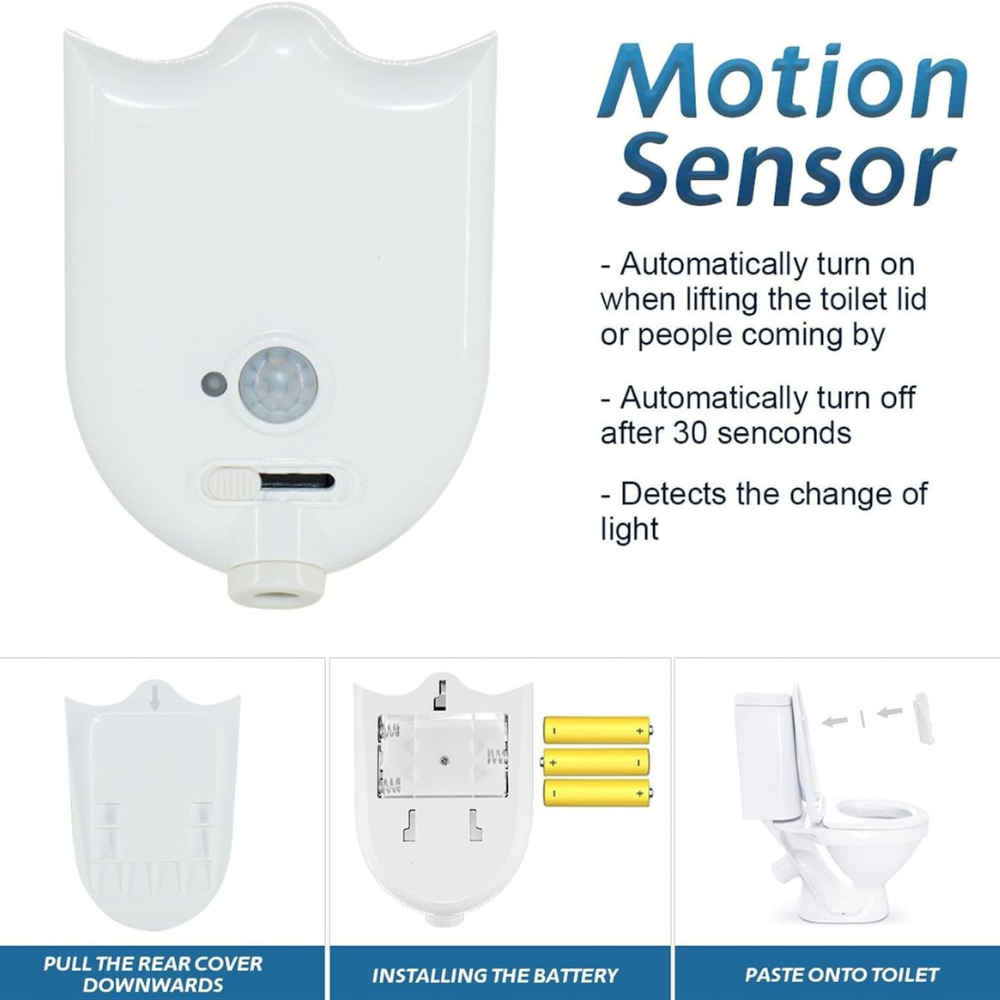 Motion Activated Toilet Light