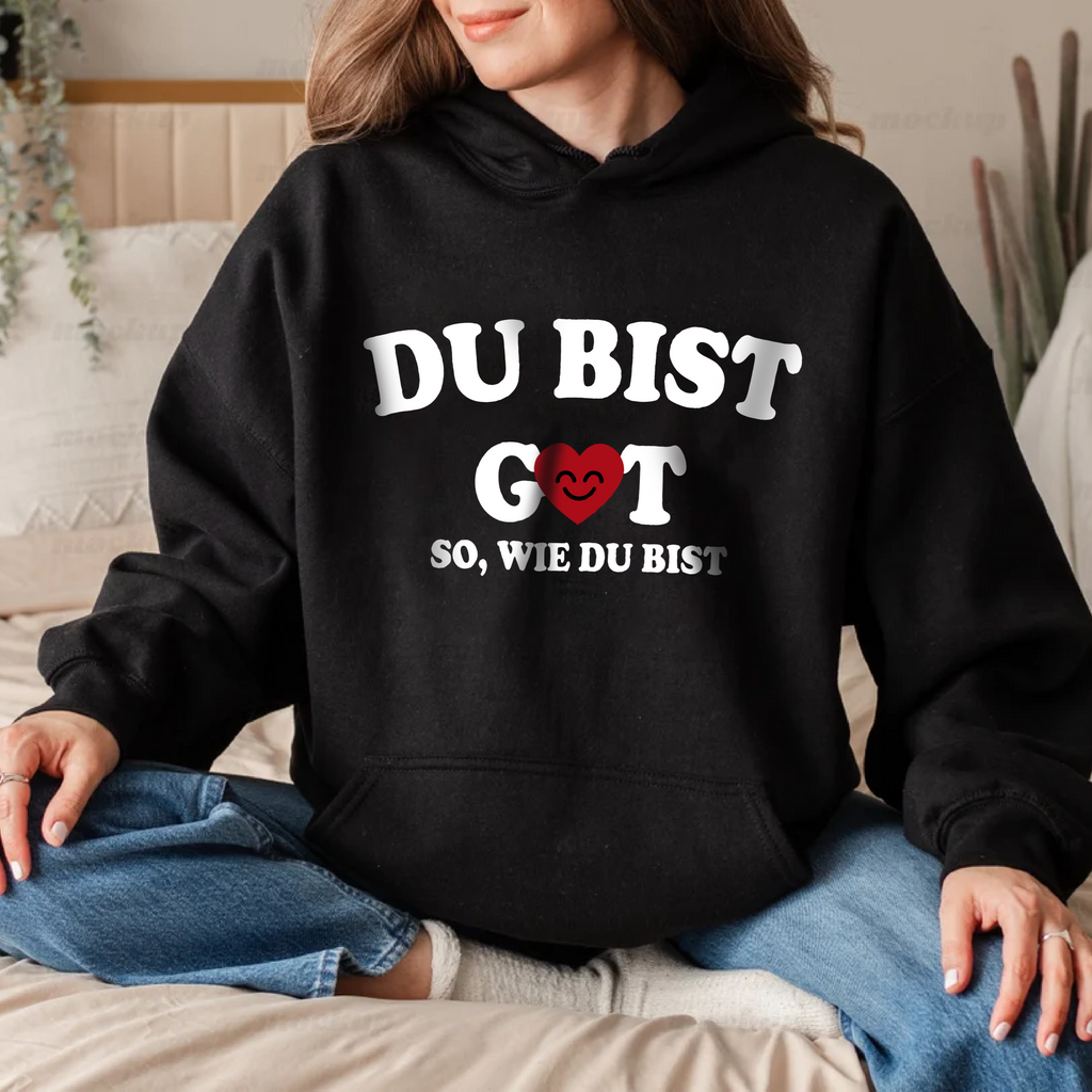 Wertvoll Du™ Genug Kapuzenpullover
