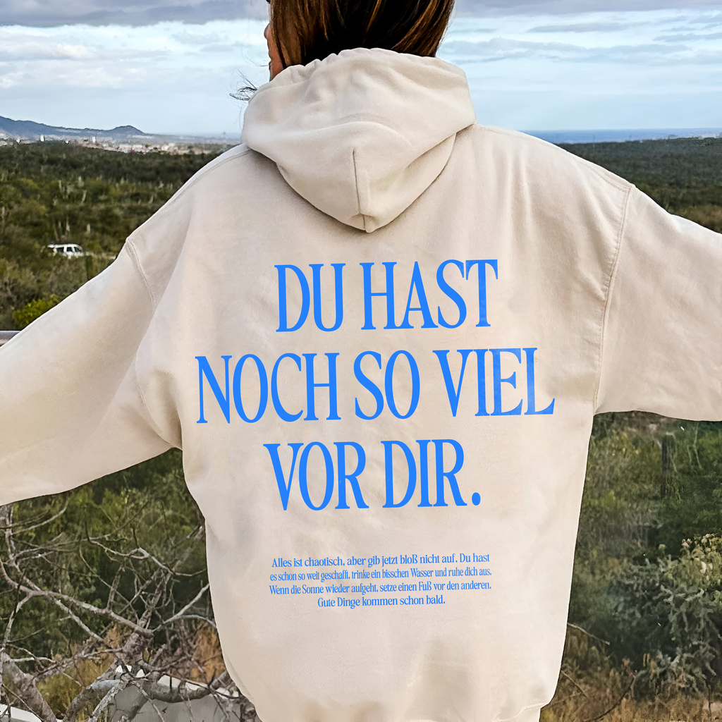 Wertvoll Du™ Gute Dinge Kapuzenpullover