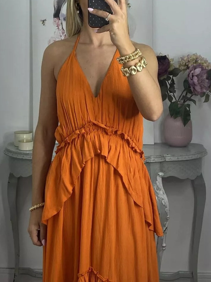 Unlined Seamless Sheer Maxi Dress