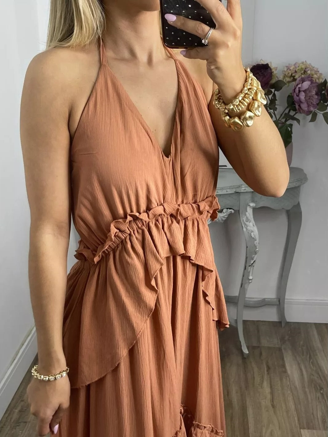 Unlined Seamless Sheer Maxi Dress